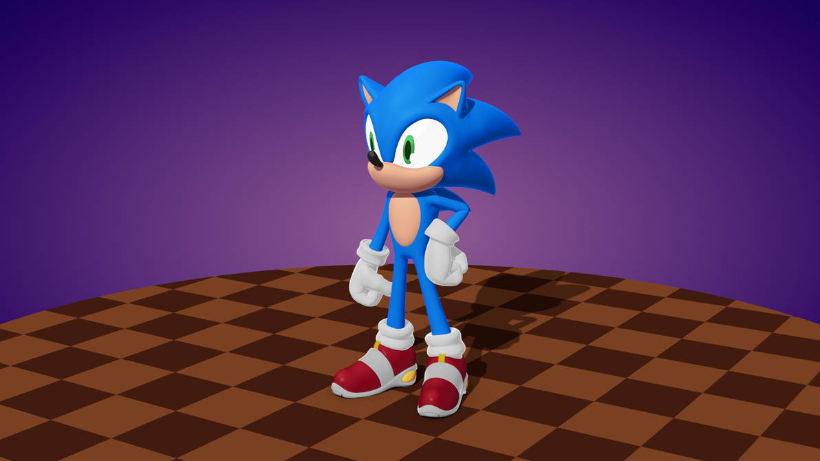 Custom Sonic Bot Custom Sonic Model by IncredibleMeh on DeviantArt