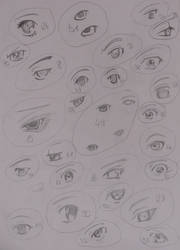 drawing pattern: eyes