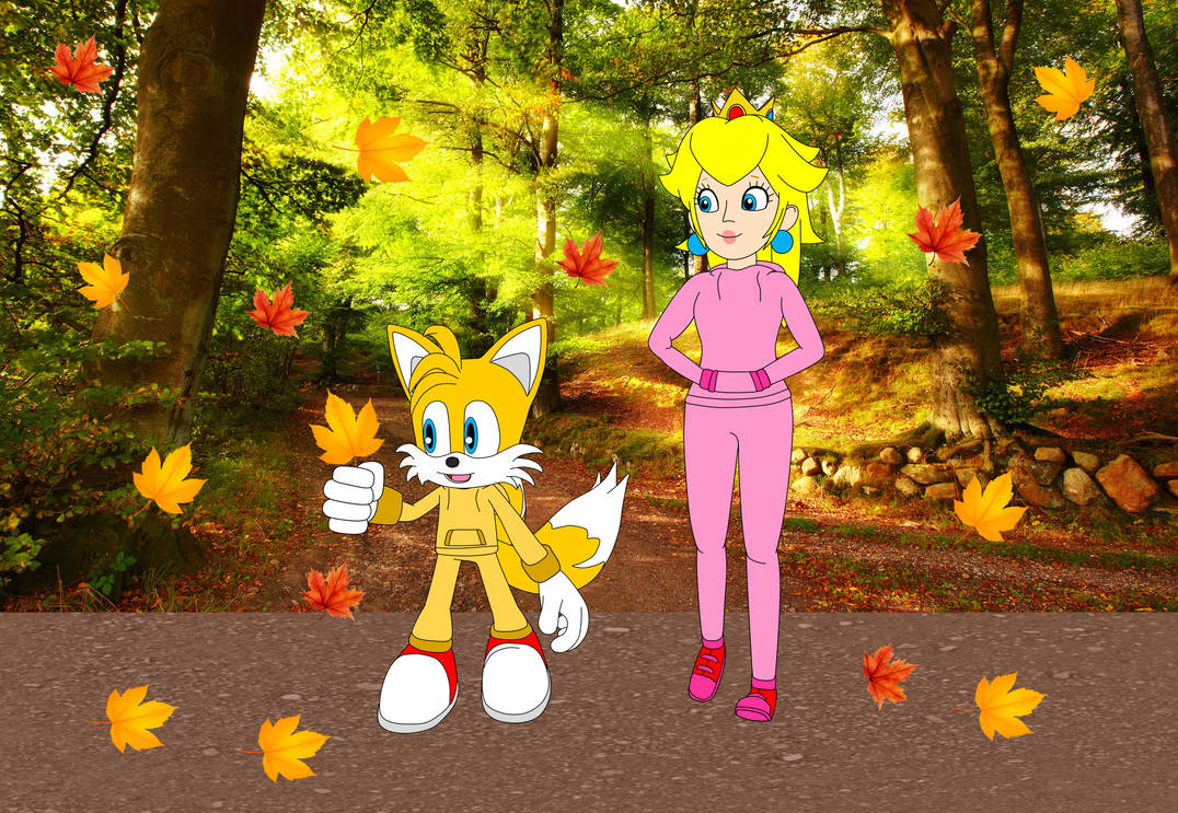 Tails Fall Peach And Tails: Fall Walk by SonicSpider21 on DeviantArt