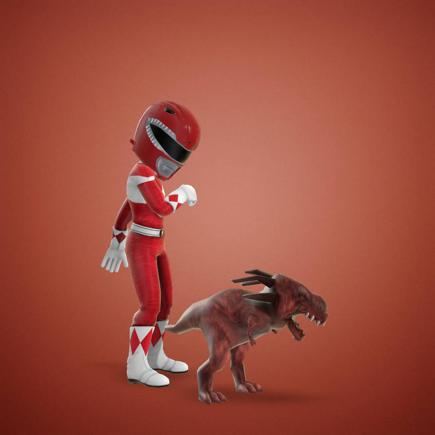 Red Ranger T Rex Pet 2 by Saurogon on DeviantArt