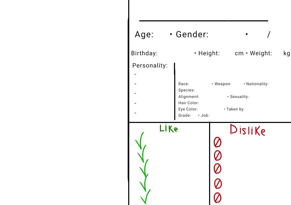 Character Profile Template By Emilythekid16 On Deviantart