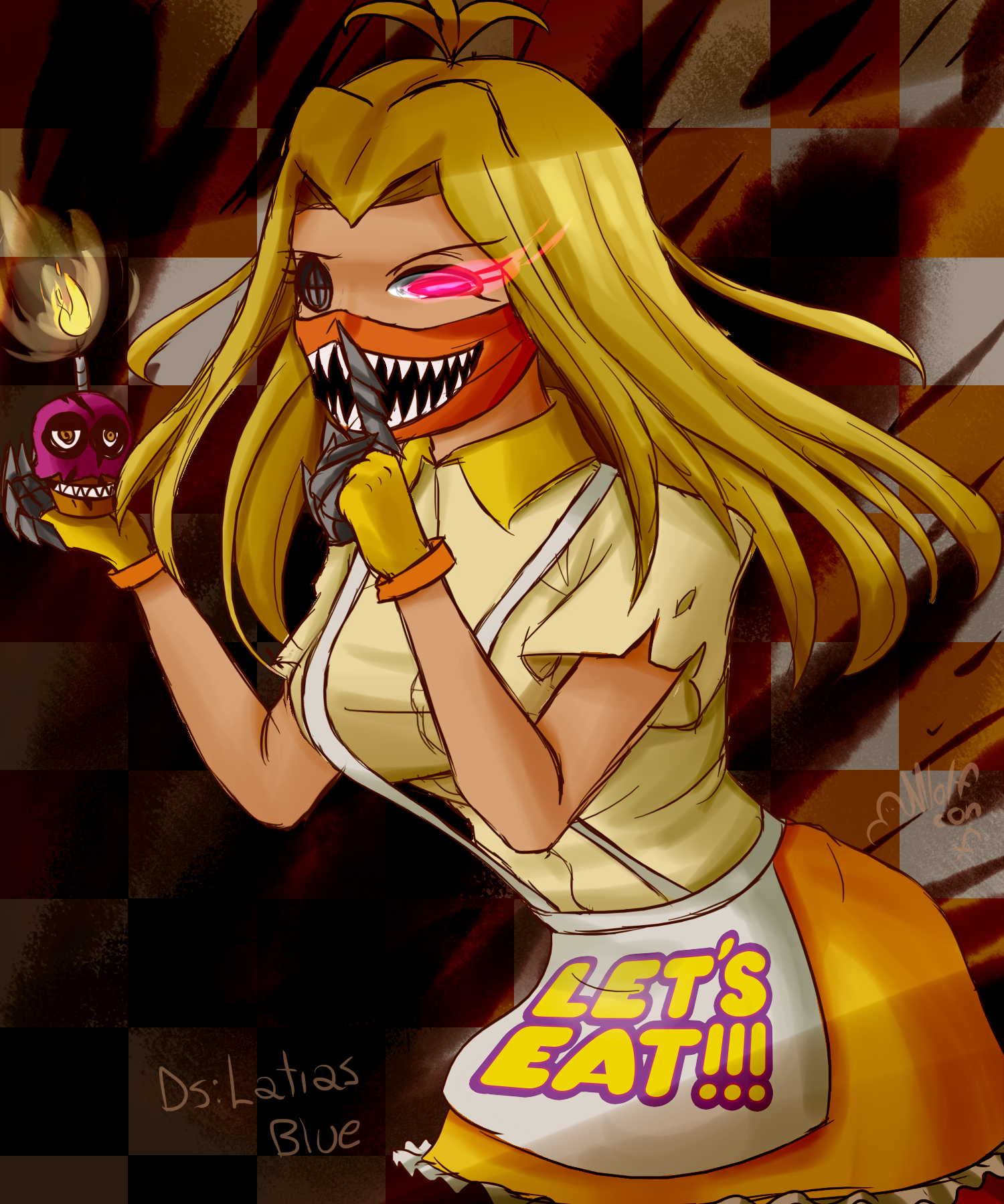 Funtime Chica The Fire Performer by Wolf-con-f on DeviantArt