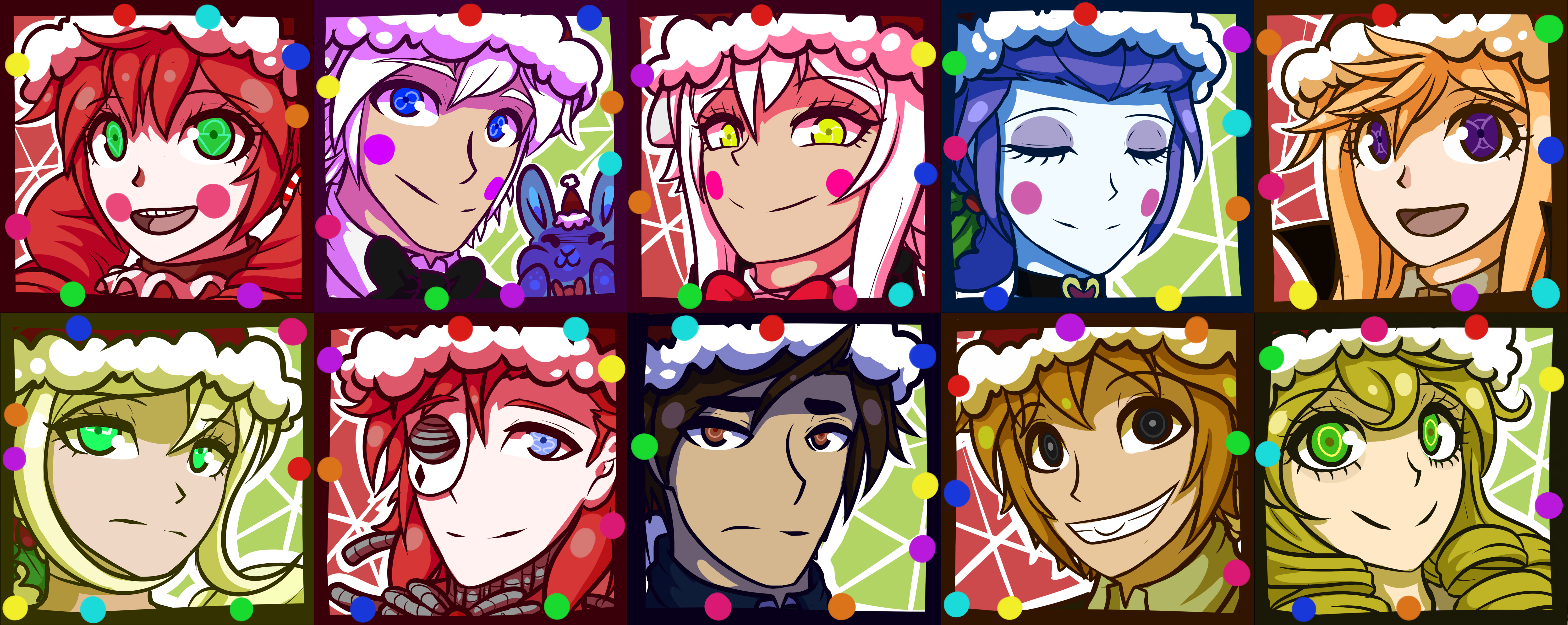 FNAF SL Christmas Icons