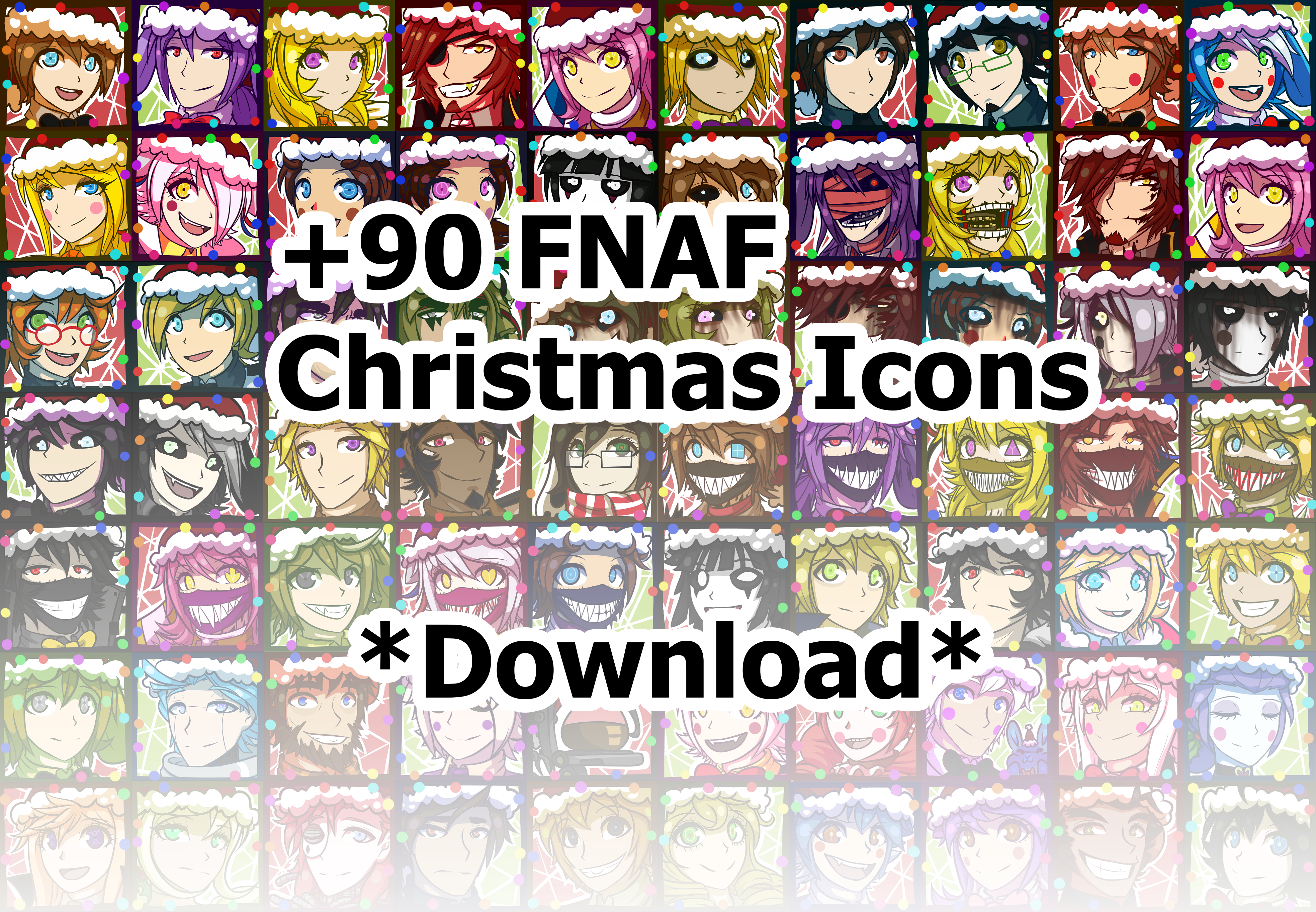 FNAF + Fan Games Christmas Icons