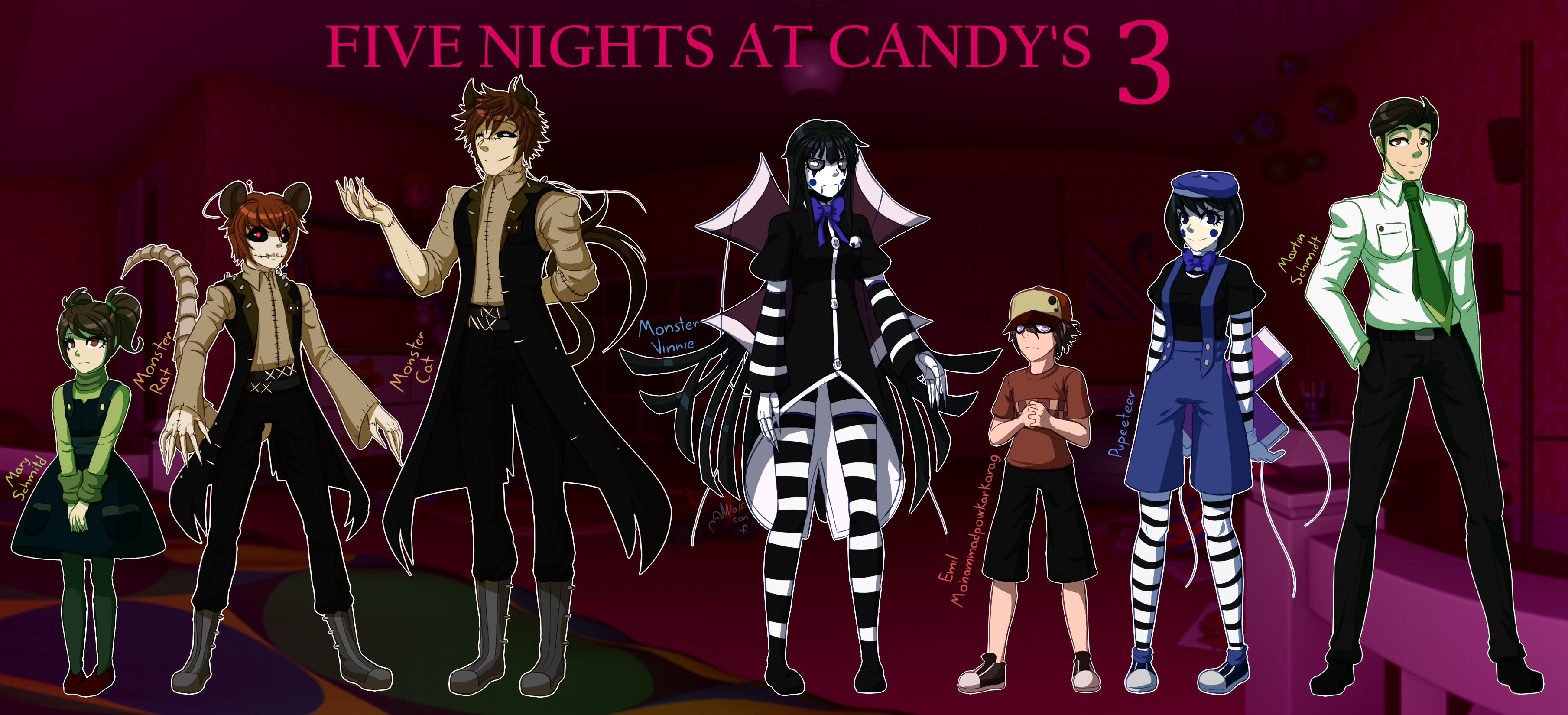 Five Nights at Candy's by What-The-Frog on DeviantArt