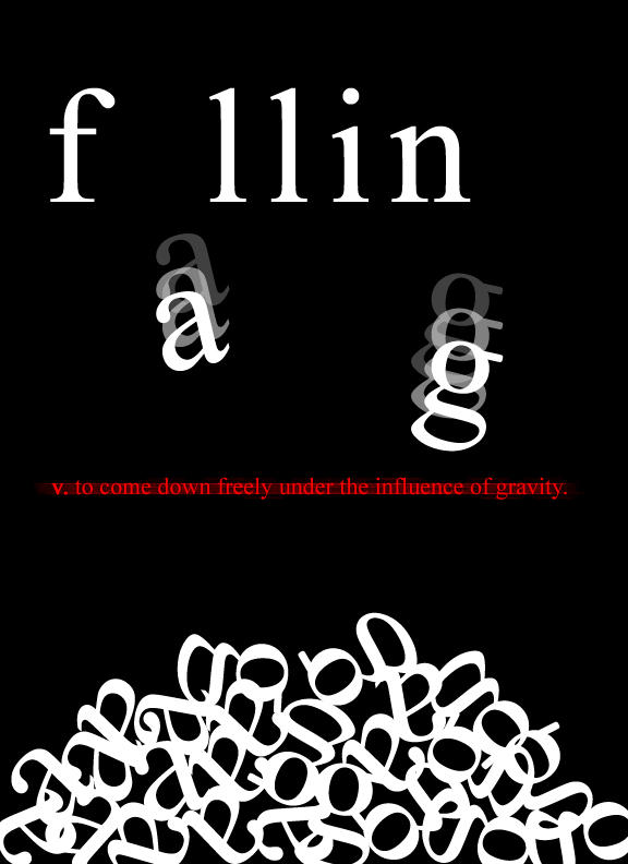Falling Typeface falling. typography. by crucialbiitch on DeviantArt