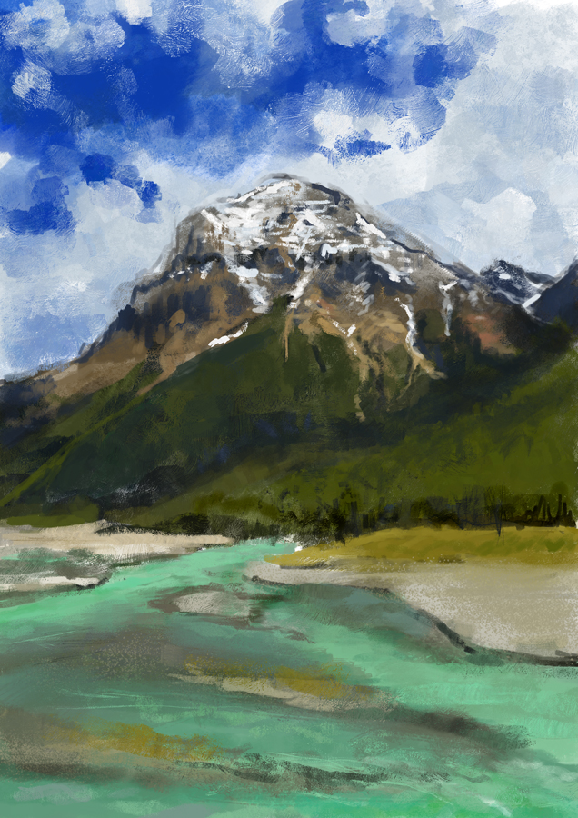 Scenery sketch - Mountain