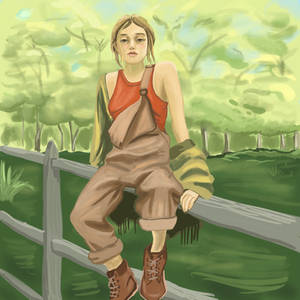 Girl in farm