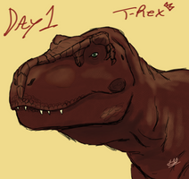 Dinovember 2020 Day 1: T-REX by dragokaiju2000