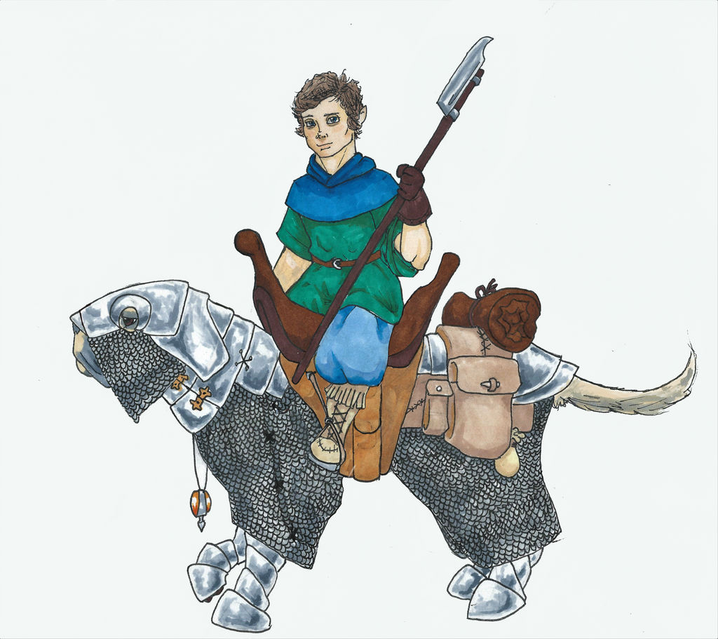 Halfling Riding Dog by TheMagicalMark on DeviantArt