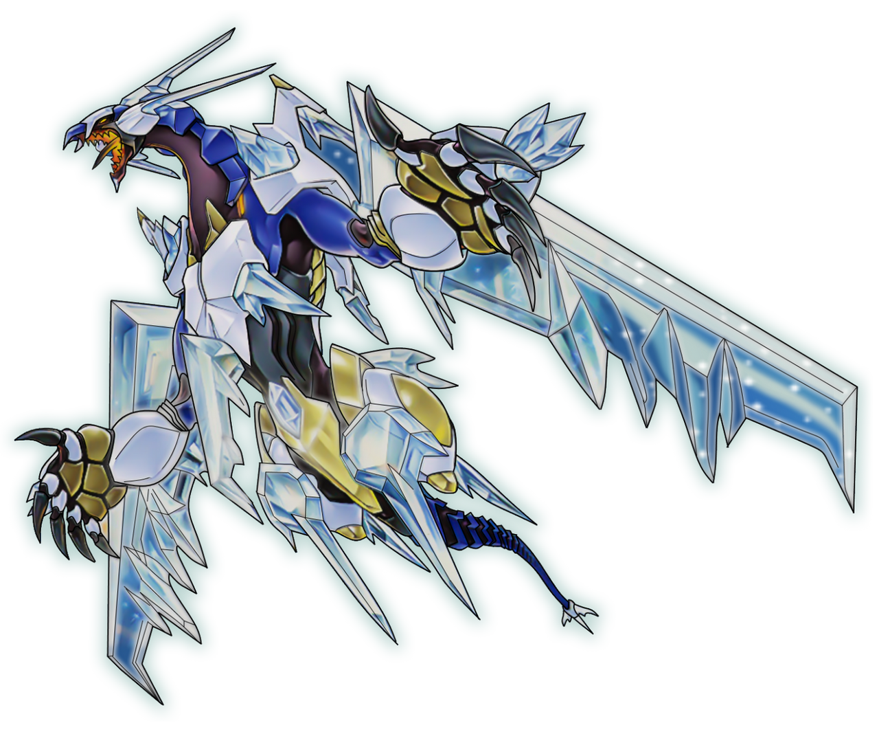 Crystal Wing Synchro Dragon Render Full Art By Darkuyab On Deviantart