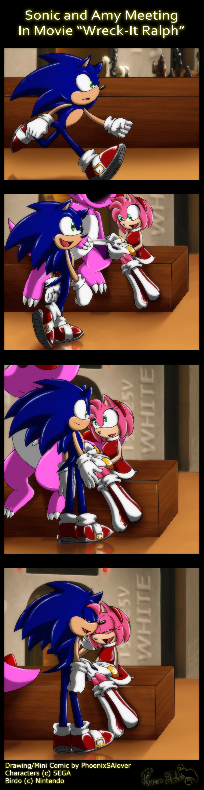 Sonamy classic (sonic y amy classic) mini comic