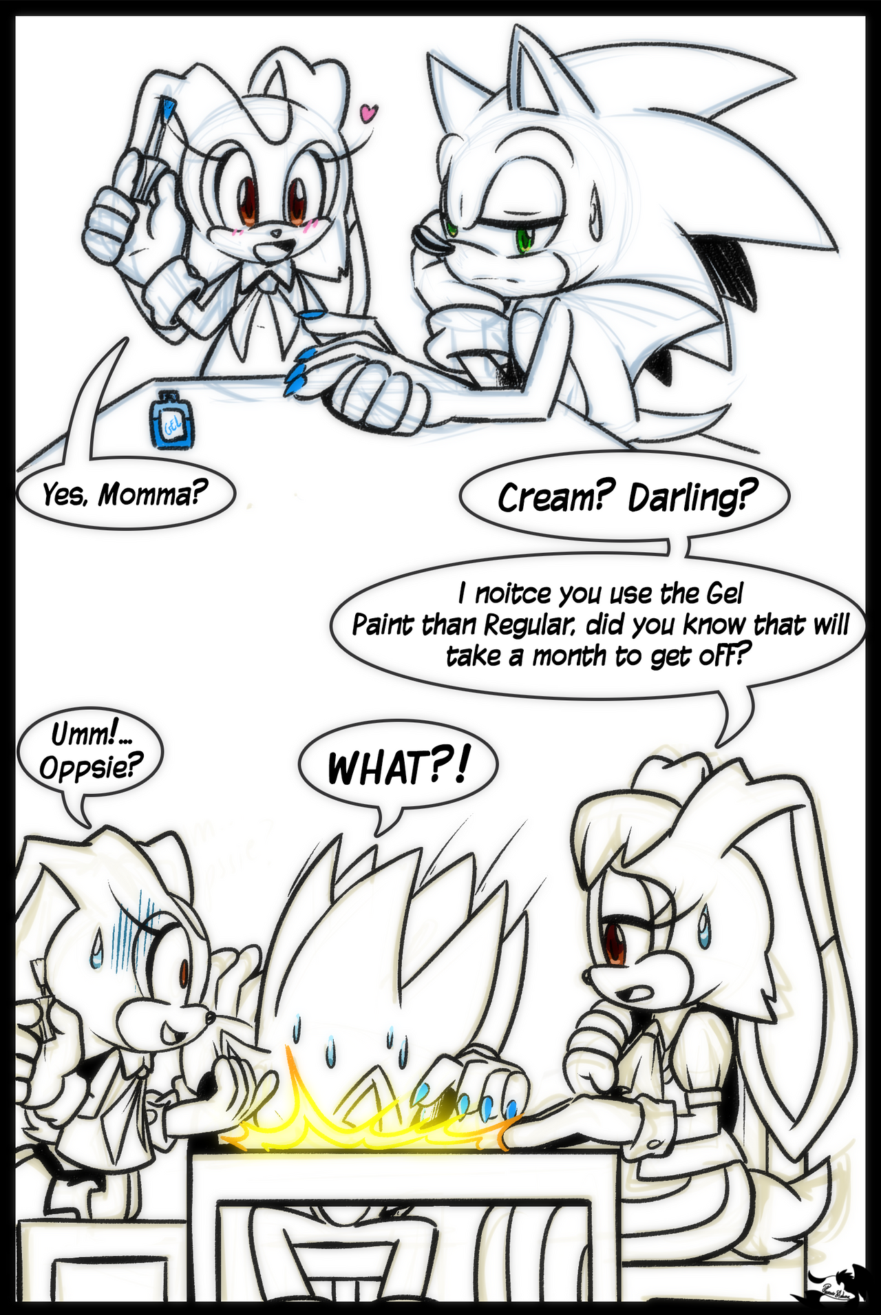 PhoenixSAlover — Sonic, Amy, Silver and Shadow Owned by SEGA