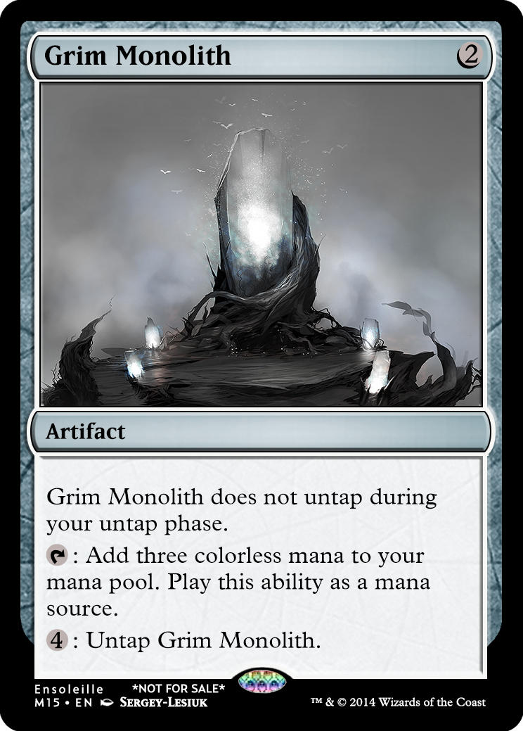 Magic the Gathering - Grim Monolith by ASliceOfUnagi on DeviantArt