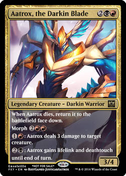 LoL x MtG - Aatrox, the Darkin Blade