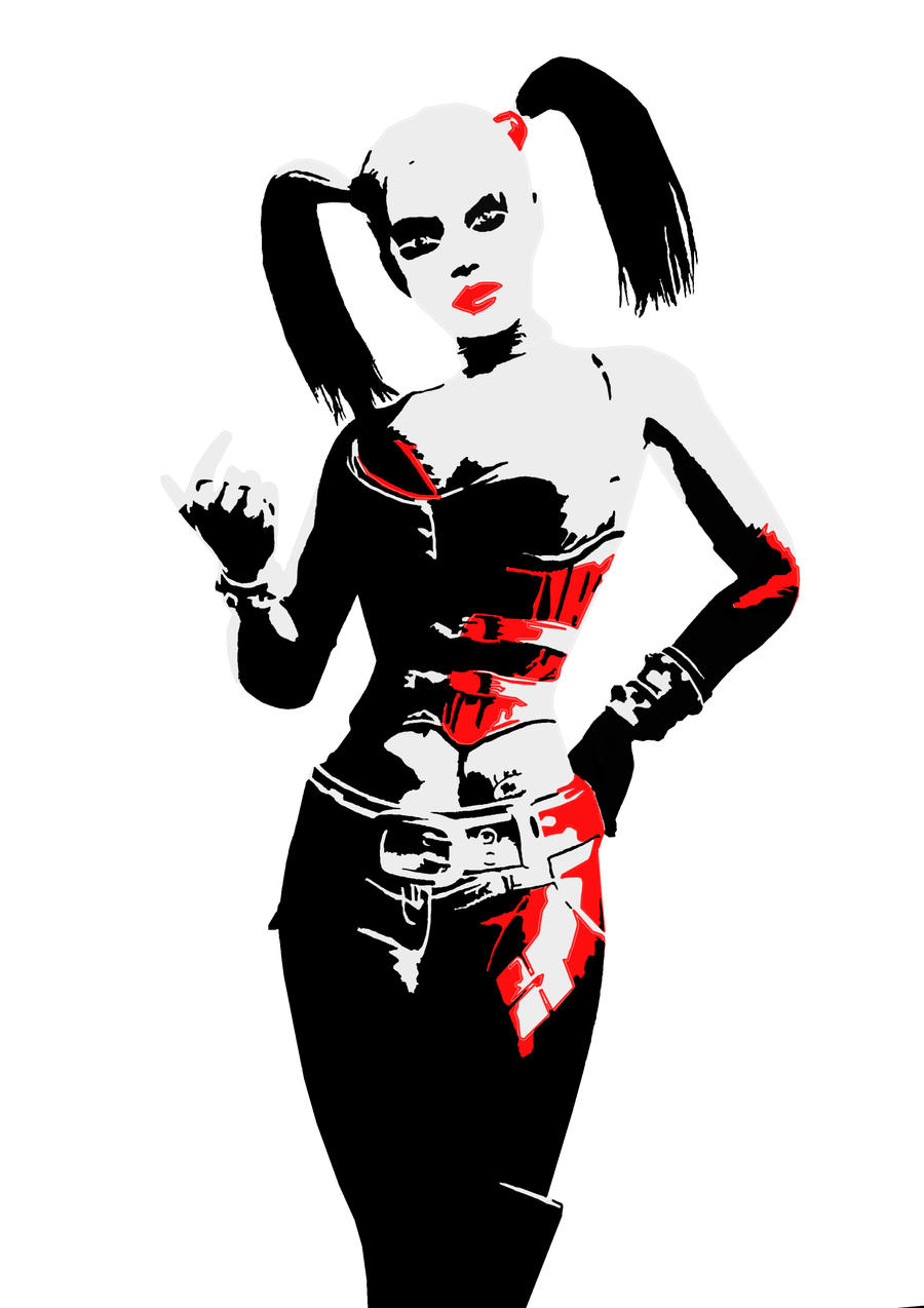 Harley Quinn Stencil by DMSpray on DeviantArt harley-quinn-stencil-by-dmspray-on-deviantart