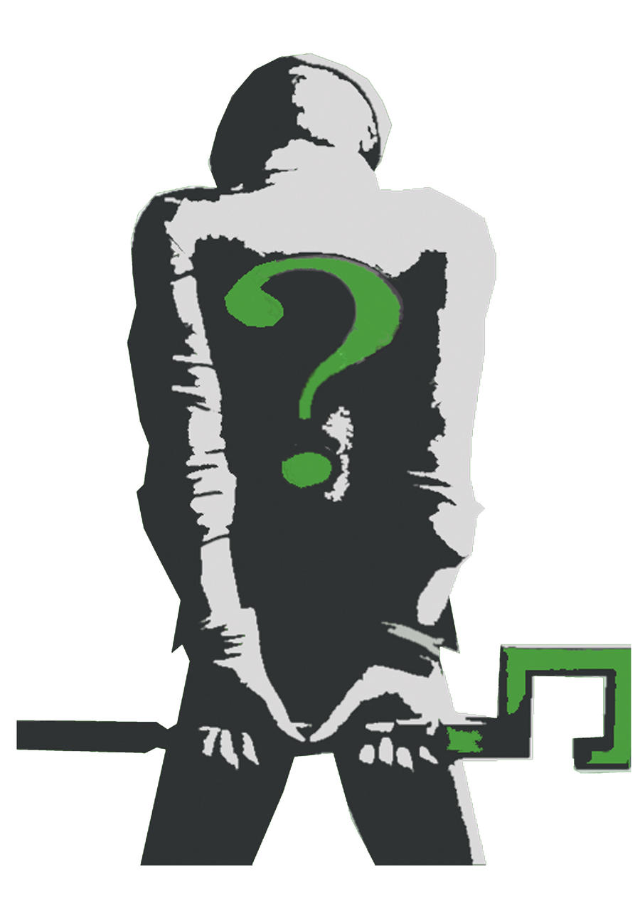 The Riddler's Design The Riddler Stencil 2018 Batman The Riddler Ltd Ornament
