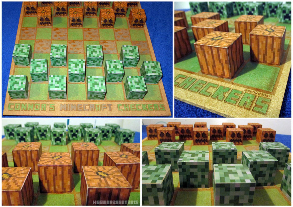Minecraft Checkers by weebird on DeviantArt