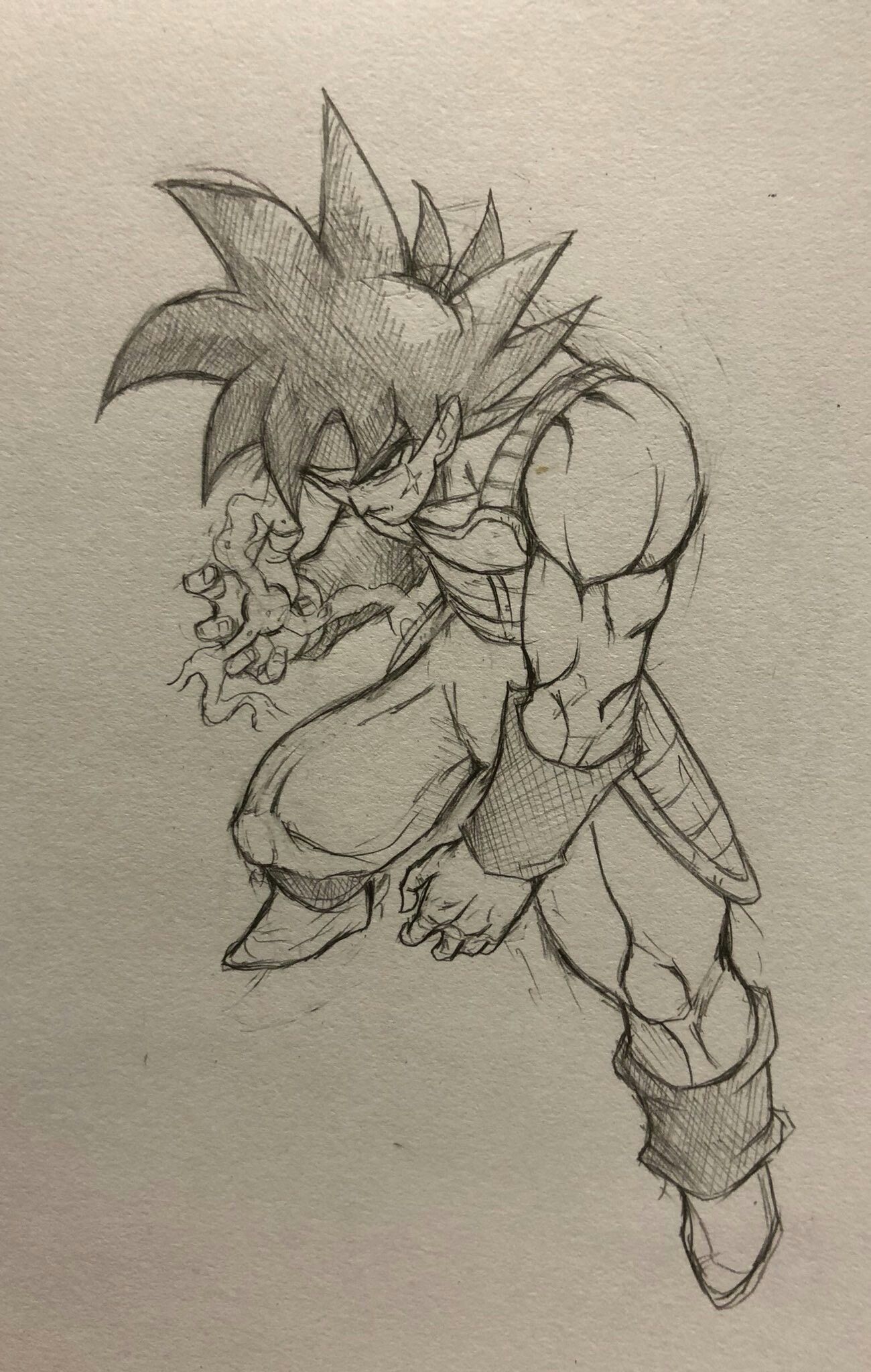 Dragon Ball Z Bardock pencil drawing : r/AnimeART