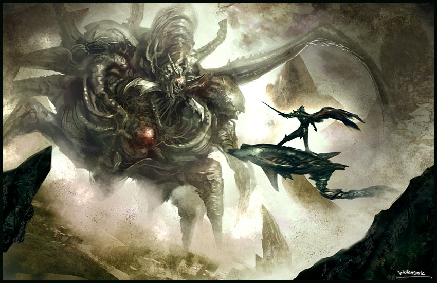 Giant monster! by wasurah on DeviantArt