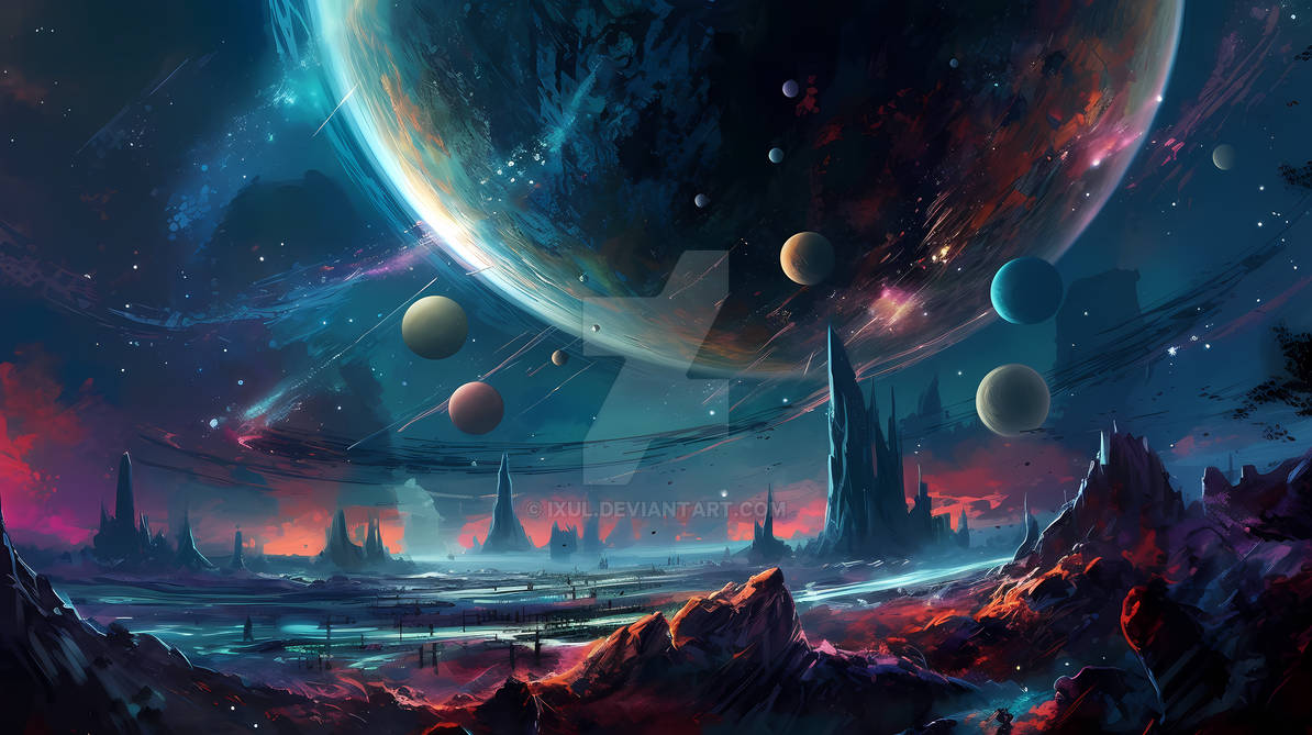 Colorful Space Environment Colorful Space #2 - HD Wallpaper Background by IXUL on DeviantArt