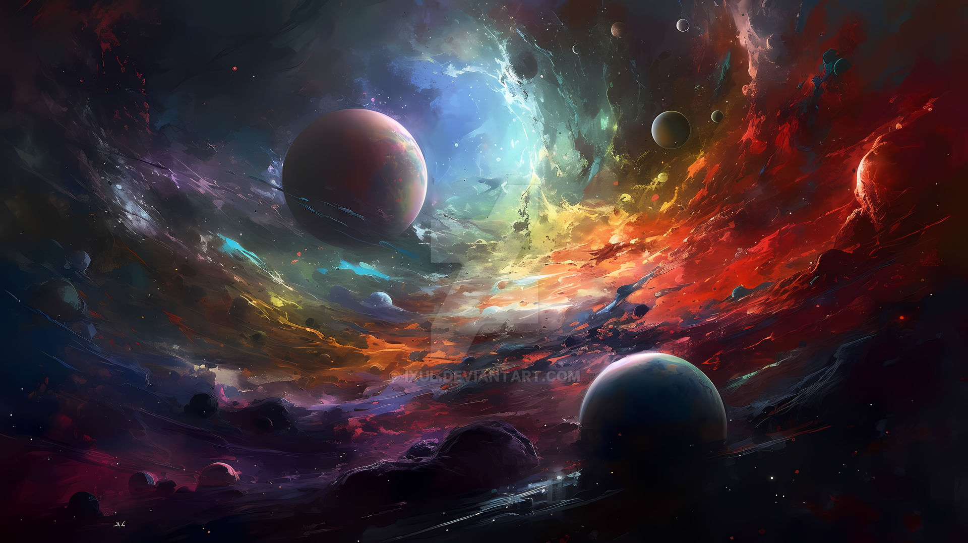 Sample Space Hd Colorful Space Wallpaper Hd