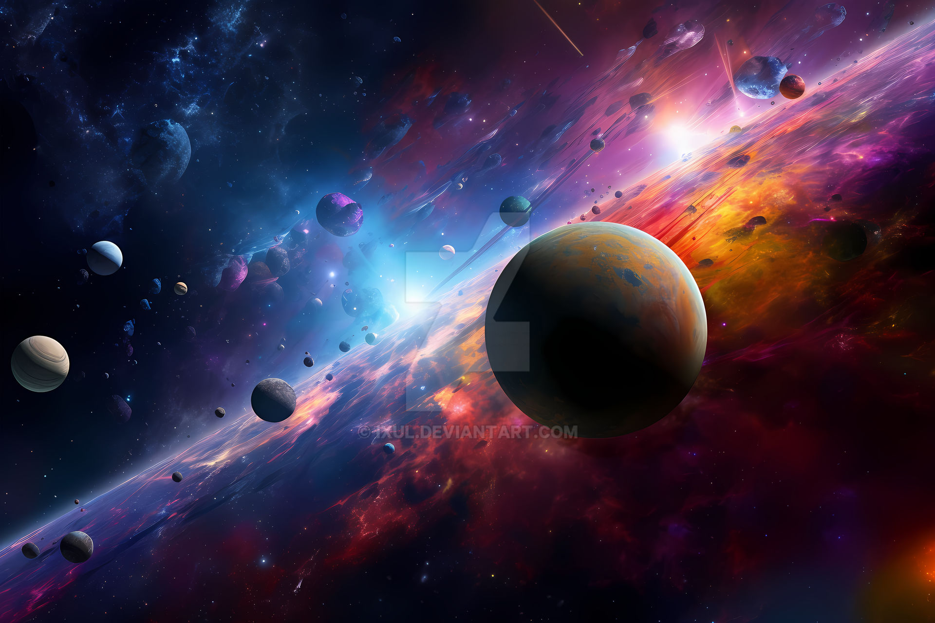 Colorful Space Environment Colorful Space #29 - HD Wallpaper Background by IXUL on DeviantArt