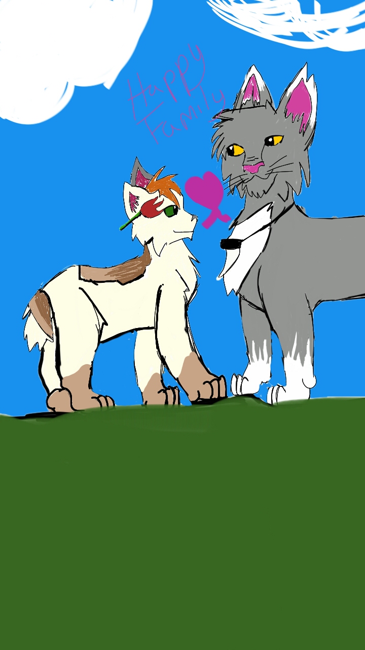 Rattlefang and his lovely mate Cinderpelt