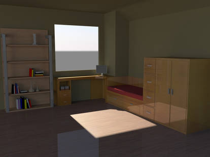 Maya Creation : Bedroom Scene