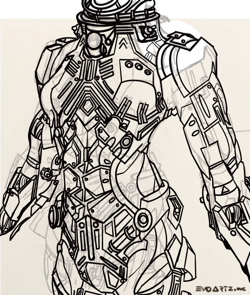 Futuristic Female Body Armor By Evolartzinc21 On Deviantart