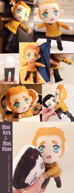 Kirk and Khan mini plushies