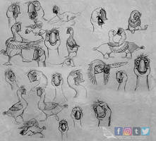 Duck Duck Goose: Peng Sketches