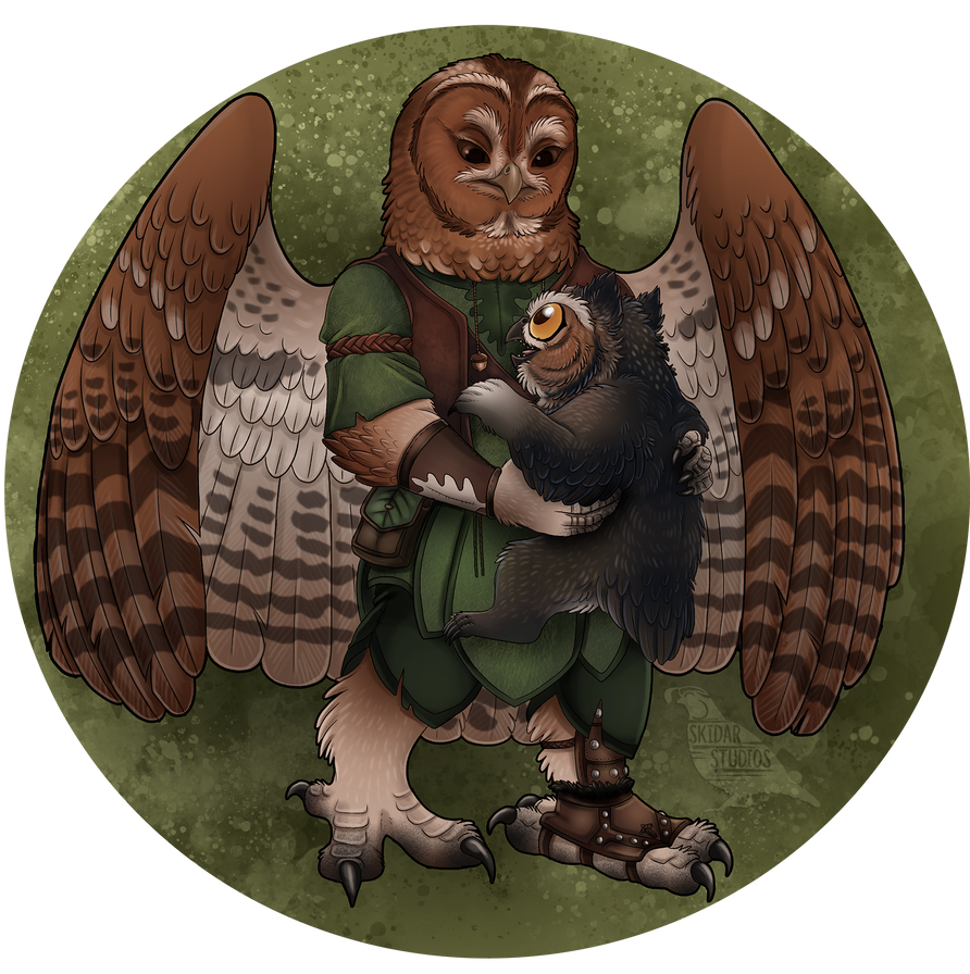 Amabo and Owlbear Cublet by Skidar on DeviantArt