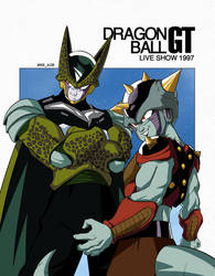 Frieza and Cell from 1997 Dragon Ball GT Live Show