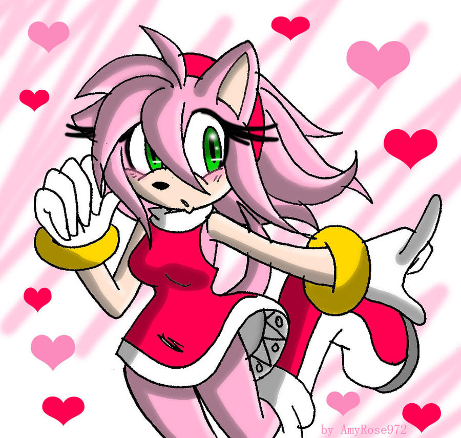 Amy Rose By LauryPinky972 On DeviantArt.
