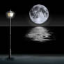 The moon and the light post_1