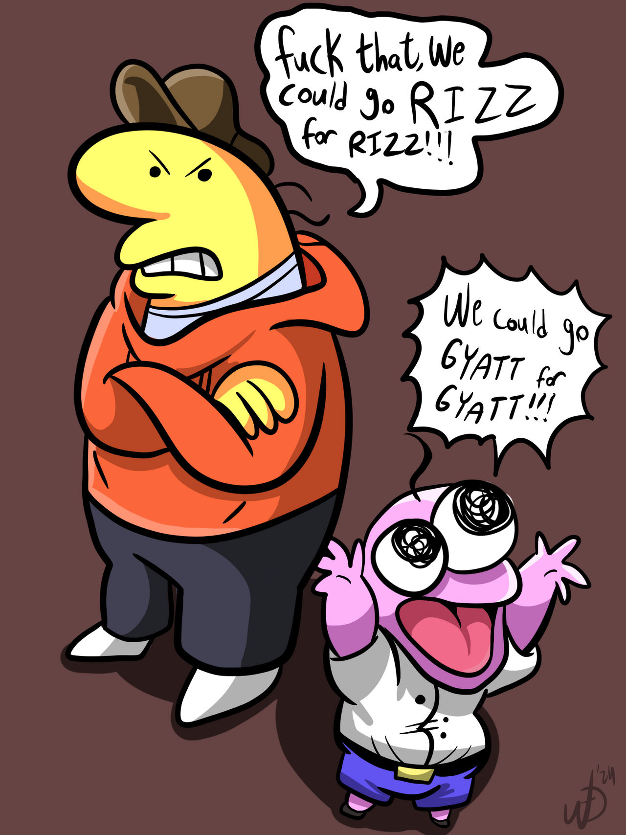 Brain Rot Friends smiling friends brainrot by chocopuffle on DeviantArt