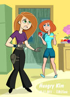 Kim Possible Battle Suit fight pose Colored by FitzOblong on DeviantArt