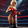 Boxing Beauty Elaine in Red gloves up