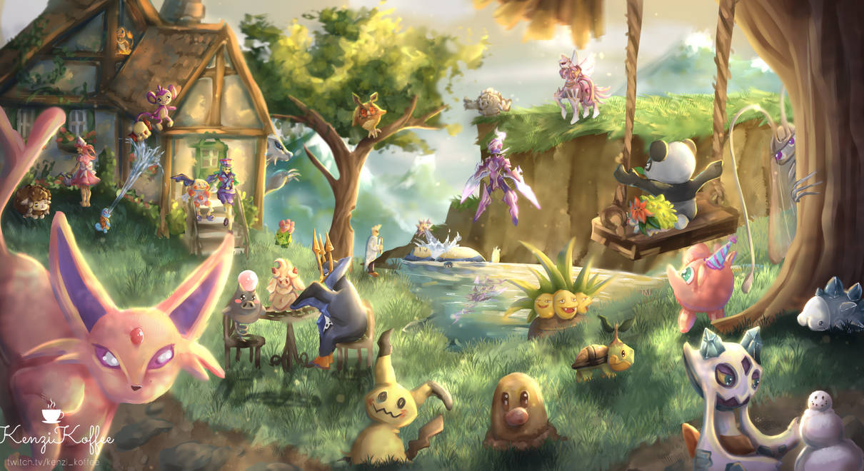 Cottagecore Pokemon by KenziKoffee on DeviantArt