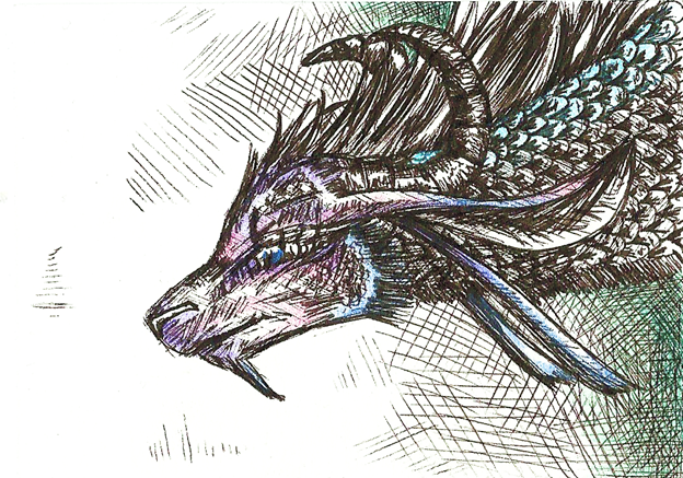 Curious Dragon ACEO