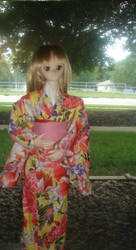 Nora in flower Kimono
