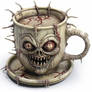 Scary teacup
