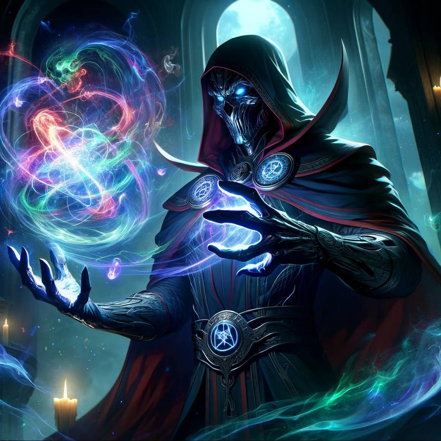 Dark magic user by KevsRandomAIArt on DeviantArt