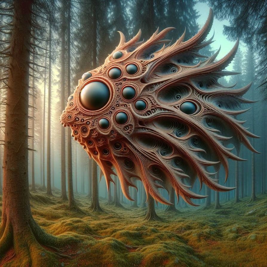 Floating alien fish? by KevsRandomAIArt on DeviantArt