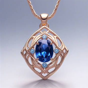 A sapphire  pendant