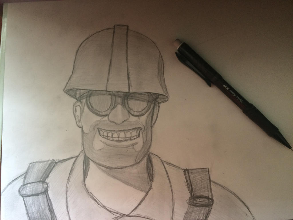 Tf2 Engineer Scetch TF2 engineer by ArtDudeThingy on DeviantArt