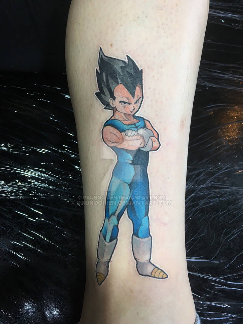 Vegeta from Dragonball - tattoo by DaveVeroInk by DaveVeroInk on DeviantArt