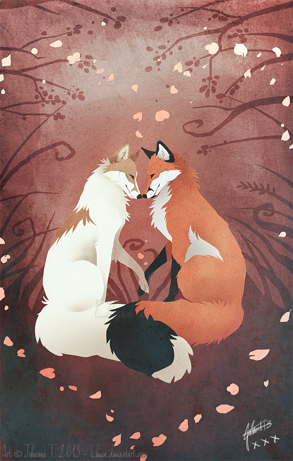 Valentine's Foxes