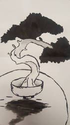  Ink Bonsai tree (Finished)